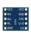 Front view of Digital Potentiometer Module For Bridge Balance With 31 Steps, 3.2K Or 3.3K Ohms Per Step, X9C104S compatible.