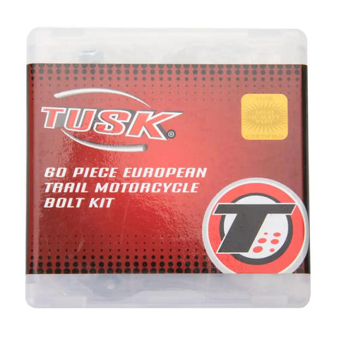 60 Piece European Trail Motorcycle Bolt Kit With Metric Bolts Nuts Cotter Pins And Washers packaging front view