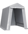 Heavy-Duty Portable Outdoor Storage Shed Tent 6x8x7 Ft With Roll-Up Zipper Door Vent Panels UV-Resistant Canopy Carport Shelter