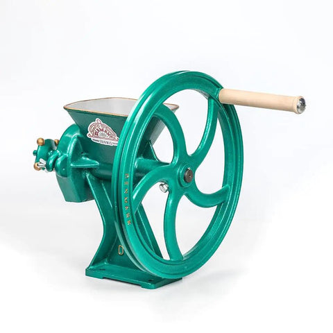 Diamant European Grain Mill For Home And Farm Grinding From Powder Fine To Coarse With Extra Large Iron And Steel Burrs Perfect For Bakers And Farmers