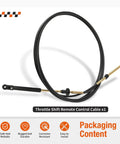 Throttle Shift Remote Control Cable For Outboard Motors 1979 Through 1994 0173114 snap-in replacement coiled view