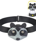 Kids Lantern And Headlamp Set 2 In 1 Rechargeable 360 Degree LED Tent Night Light For Toddlers Cute Raccoon Camping Gear