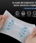 Hands holding Range Hood Filter Sheets Nonwoven Fabric For Grease And Oil Protection Replacement Paper Roll, demonstrating durability.