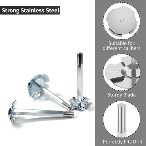 Seven Piece PVC Socket Saver Set With Stainless Steel Plumbing Fittings For Household Repairs, drill compatible blades