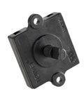 Durable Black Rotary Switch With Four Position And Three Speed Control For Heaters And Blower Fans, front view of control knob