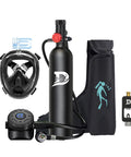 Mini Scuba Tank 1L For Diving With 10-15 Minute Air Supply DOT Certified Lightweight Aviation Grade Aluminum Lung Tank