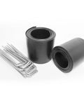 Flexible Concrete Molds For Pavers Set Of Stepping Stone Molds For DIY Garden Paths And Walkways Easy To Use Reusable System To Create Custom Pavers Garden Stepping Stones Backyard Landscape 16 Feet. Two rolls of flexible plastic molds with metal stakes for garden path creation.