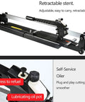 Heavy Duty Tile Cutter For Floors And Walls 1200 mm Manual Tile Cutter With Spare Wheel All Steel Frame Foldable Design shown