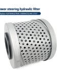 Side view of a Beefy Power Steering Hydraulic Filter for Freightliner Argosy M2 106 Kenworth with metallic casing.