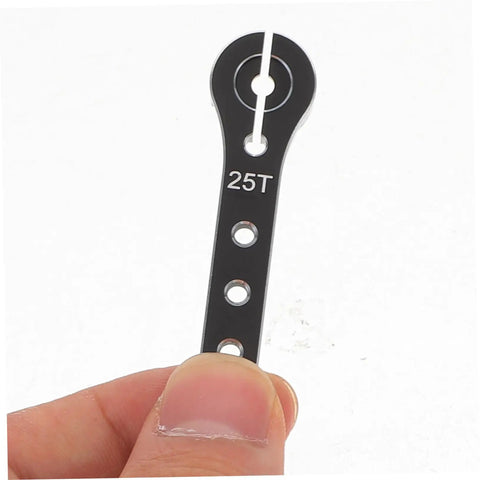 Metal Steering Arm Kit For RC Airplanes, Red Linkage Rod Upgrade For Remote Control Aircraft, Black 25T Steering Arm Piece