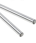 Two Pack Eight By 650mm Steel Linear Motion Rod Shaft for 3D Printers and DIY Projects, smooth straight guide rods shown