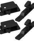 Rv Cabinet Door Latch And Catch Kit With Push To Close Mechanism Includes 8 Screws And 10 Double Sided Adhesive Strips ABS Material