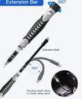 All In One 130 In 1 Pro Grade Magnetic Screwdriver Set With 120 Bits And Tweezers flexible extension shaft detail