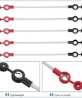 Five Pack Battery Tricycle Charging Cable Connector For EVs, Easy Install, Built To Last Maintenance Kit with red and black end terminals