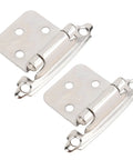 Self Closing RV Cabinet Hinge Half Inch Overlay Steel Durable For RV Boat Kitchen Bathroom Doors Easy Install Erosion Proof Wear Resistant