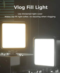 Dope Bi-Color LED Video Light With Softbox 3200K-5600K CRI95 81 LEDs Rechargeable 3000mAh for vlogging shown in use