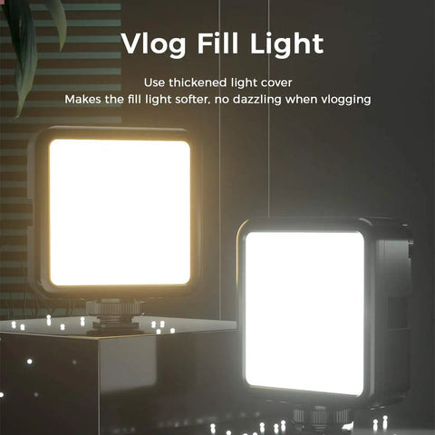 Dope Bi-Color LED Video Light With Softbox 3200K-5600K CRI95 81 LEDs Rechargeable 3000mAh for vlogging shown in use