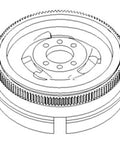 Heavy Duty Aftermarket Flywheel With Ring Gear Built Tough As Nails For Farm Tractors showing precision cut teeth and robust design.