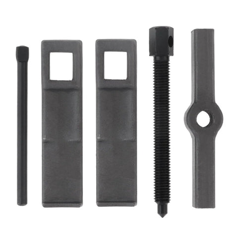 Parts of Two Jaw Gear Puller With Adjustable Arms For Internal And External Bearing Removal Heavy Duty 3 Inch Pulley Flywheel Gear Extraction Tool Built From High Carbon Steel For Strength Longevity And Corrosion Resistance