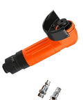 Workhorse Heavy Duty Handheld Angle Grinder Perfect For Wood Metal Cutting Rust Stripping And Quick Trim Work In Tight Corners With No Sweat Handling, featuring orange body and accessories.