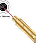 Laser Bore Sighter For 223 5.56mm Rifles Red Dot Boresighter with brass construction and target accuracy display