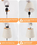 Assembly steps for Touch Table Lamps Set Of 2 With USB A And C Ports And 2-Prong Outlet 3-Way Dimmable Bedside Nightstand Lamps.