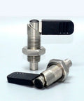 Tough As Nails Precision Lever Index Plunger Pin with fine thread grip locking collar and position lock setting.