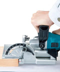 Plate Joiner For Quick, Precise Biscuit Joinery With Five Point Six Amp Motor And Eleven Thousand RPM, Cast Aluminum Pivot Fence