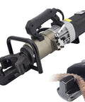 MXJCKSOQ Hydraulic Steel Bar Bending Machine 1200W Electric Portable Rebar Bender Handheld Straightener close-up view of tool