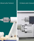 MT2 Live Tailstock Center Long Nose 60 Degree Point with Triple Bearings in wood and metal lathe setups
