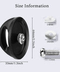 Pot Lid Knob Replacement For Crockpot And Slow Cooker Lids, Bakelite Handle with screws and washers, dimensions shown