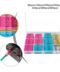 Heavy Duty Heat Shrink Butt Connectors Kit With Thick Copper Core Color Coded Sizing For Boat Truck Marine Wire Wiring Harness Projects 580pcs