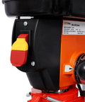 Close-up of the controls on the Compact 10 Inch Benchtop Drill Press With Enclosed Class I Laser Positioning System.