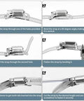 Heavy Duty 304 Stainless Steel Hose Clamp Kit With Adjustable Worm Gear For DIY Fixes On Pipes And Auto Hoses That Holds Tight Without Slipping Or Breaking Down Under Pressure Ever, step-by-step install