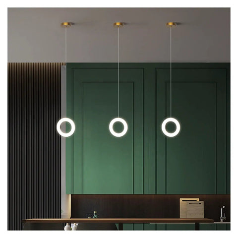 Modern s for Dining Room Decoration Interior for Home Lights for Kitchen Table Light Nordic Style LED Pendant Lights, Gold, 30 cm.