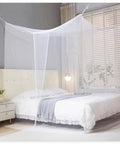 One Side Opening Bed Canopy Netting For Full Size Beds Outdoor Camping Home Dorm Mosquito Screen 380 Mesh Polyester 75x64x71 Inches Keeps Bugs Out Perfect For Bedroom Patio Garden Travel installed on bed