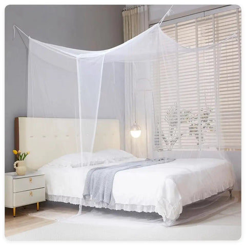 One Side Opening Bed Canopy Netting For Full Size Beds Outdoor Camping Home Dorm Mosquito Screen 380 Mesh Polyester 75x64x71 Inches Keeps Bugs Out Perfect For Bedroom Patio Garden Travel installed on bed