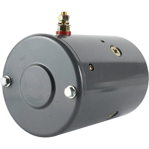 Top Shelf 12 Volt Pump Motor Ccw Rotation 1.7KW Heavy Duty Replacement For Anthony Arrowhead Lester Eagle Dc Motors, side view with connectors.