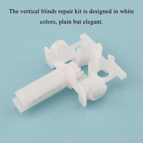 Workhorse Vertical Blind Repair Carrier With Stem 10 Pack White Replacement Parts For Window Blinds Heavy Duty Plastic Hardware