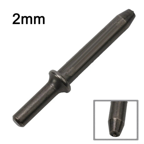 Professional 8 Piece Pneumatic Rivet Head Set For Air Hammer Semi Hollow Solid Metal Repair Tool Kit High Carbon Steel Fasteners 2mm To 10mm, 2mm rivet head