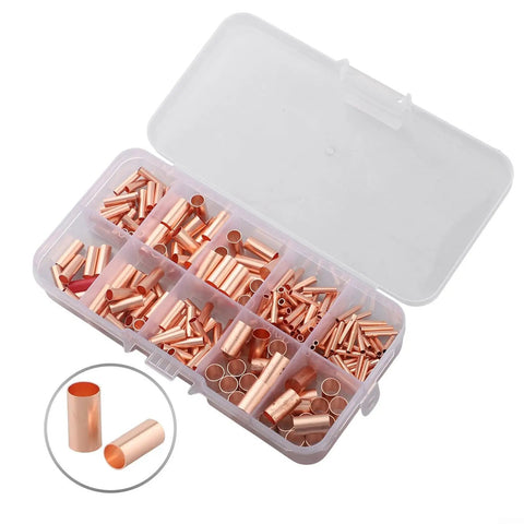 Check Out This Awesome 250 Pcs Wire Ferrule Kit With 7 Sizes Of Red Copper Crimp Connectors And Non Insulated Butt Terminals Perfect For Automotive Marine Home Appliance Projects And Electrical Repairs At The Shop Or Garage Today. copper wire ferrule kit in storage case