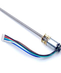 Dope N20 DC Gear Motor With Thred Screw Shaft 3V 6V 12V DIY Model For Robots And Automation Projects That Rock Stable Operation High Energy Efficiency Magnetic Sensor 7ppr Encoder Built Tough with threaded shaft and wires.