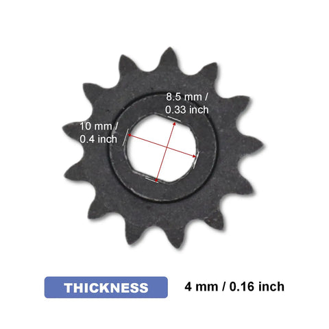 Motor Sprocket 25H 13T For MY1020 Electric Bike Motor, Metal Replacement Chain Wheel Gear, Durable Sprocket For MY1020 Bike Motor, Built For Trail Rides And Daily Commute Grind