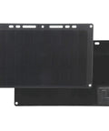 6V 10W Monocrystalline Solar Panel Charger with 1700mAh Output Portable USB Power Bank, IP65 Weatherproof, front and back view