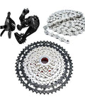 Ten Speed MTB Groupset Kit With Eleven To Fifty Teeth Cassette Ten Speed Chain One By Ten Speed Rear Derailleur And Shifter