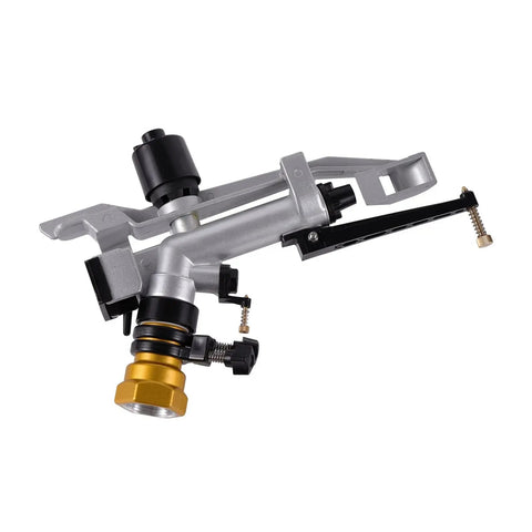Long Distance Garden Watering Sprinkler System With 1.2 Inch Female Thread Heavy Duty Irrigation Tool in metallic finish