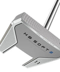 HB Soft 2 Putter Model 11 35 Inch Center Shafted With Oversized Grip Right Hand Silver Finish Speed Optimized Face
