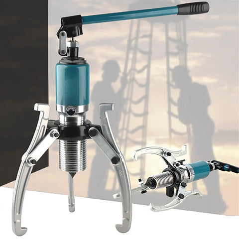 Heavy Duty Hydraulic Gear Puller With Beefy Forged Cylinder For Pulley And Bushing Removal Pro Grade Auto Garage Tool
