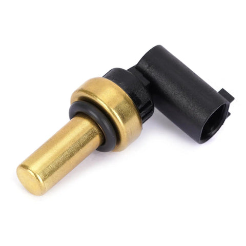 Slick Coolant Temperature Sensor For Engine Monitoring, brass and plastic design, drop-in replacement for GM vehicles.