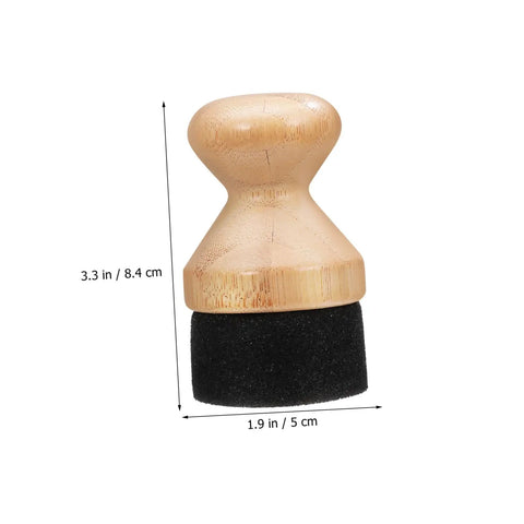 Straight Up Premium Wax Applicator For Cutting Boards Durable Bristle Brush For Mineral Oil Wood Polish Compact Kitchen Tool, size 3.3x1.9 in.